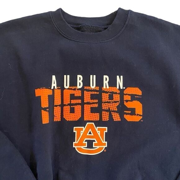 Auburn Tigers Kids XL Blue Orange Sweatshirt long sleeve football - Picture 2 of 4